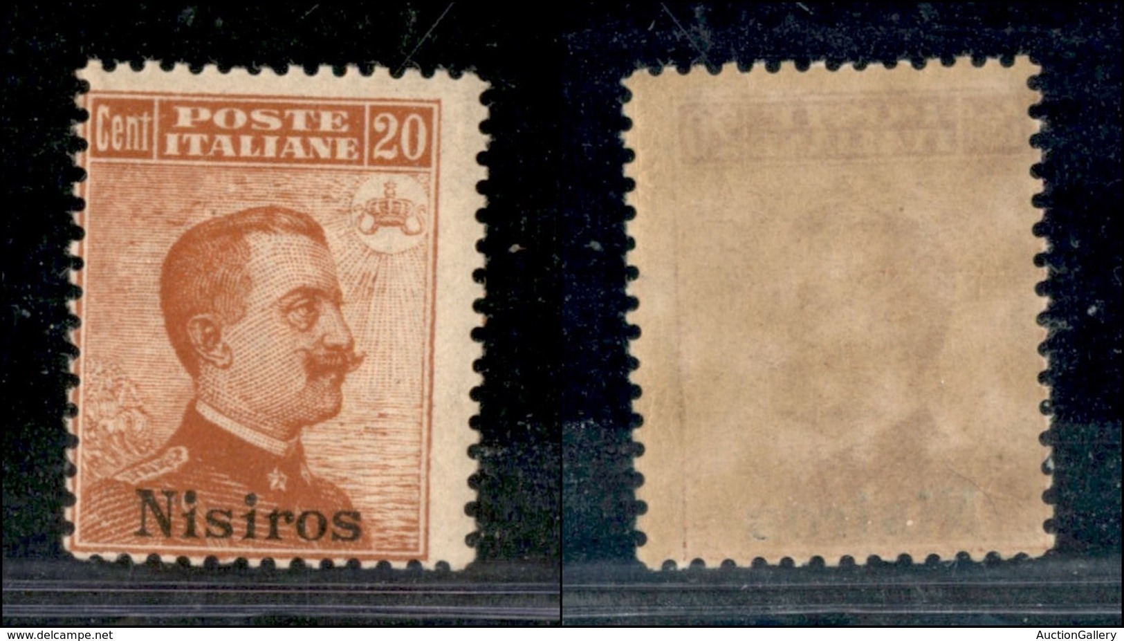 COLONIE - Egeo - Nisiro - 1917 - 20 Cent Michetti (9) - Gomma Integra (550) - Other & Unclassified