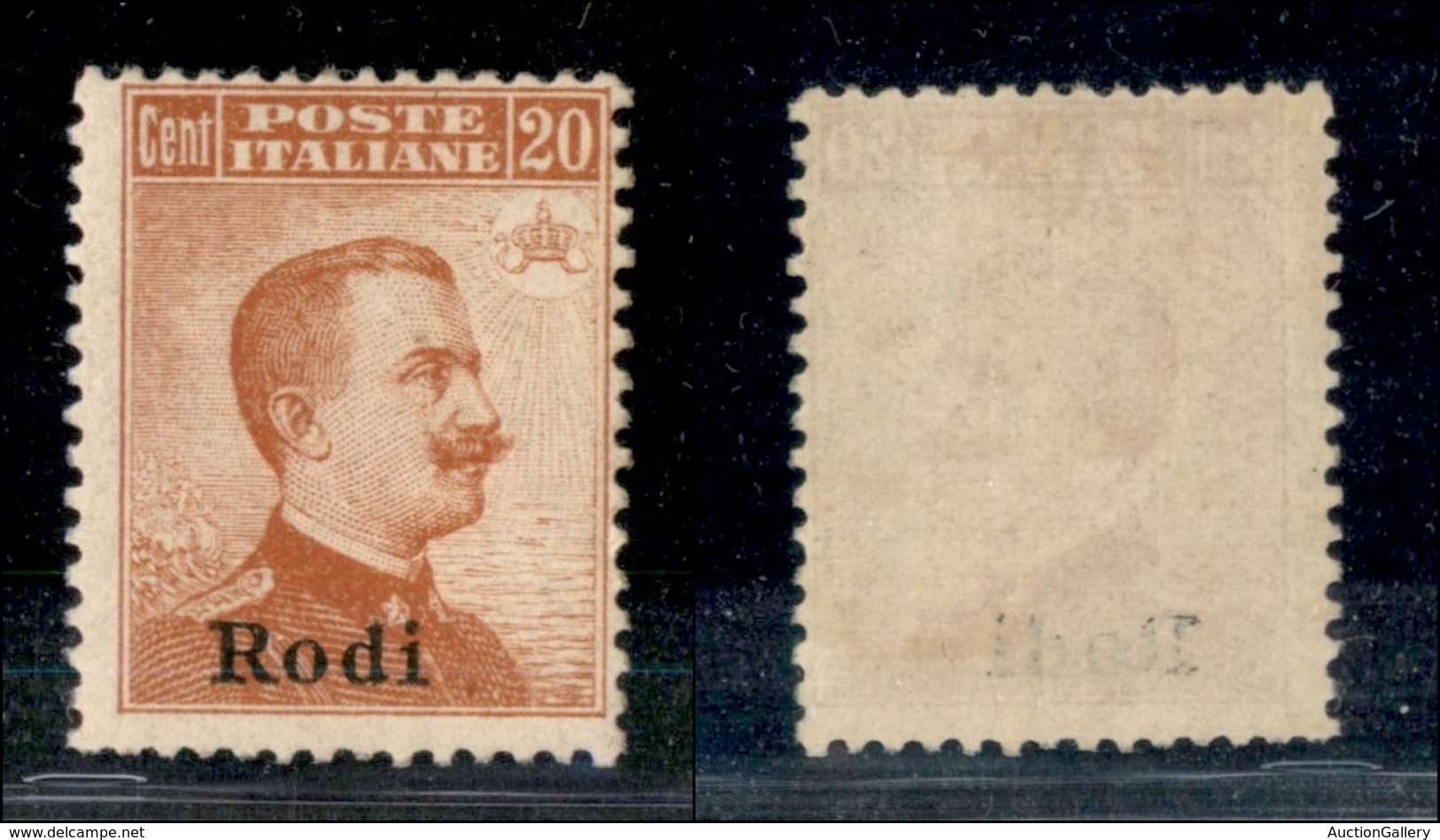 COLONIE - Egeo - Rodi - 1917 - 20 Cent Michetti (10) - Gomma Non Originale (350) - Other & Unclassified