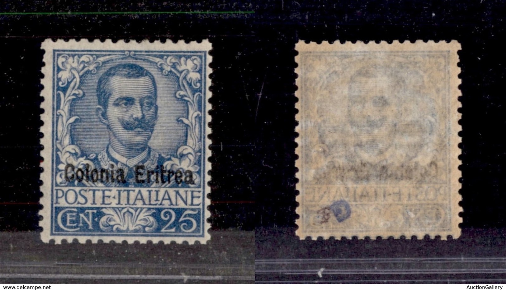 COLONIE - Eritrea - 1903 - 25 Cent Floreale (24) - Gomma Integra - Molto Ben Centrato - Cert. AG - Other & Unclassified