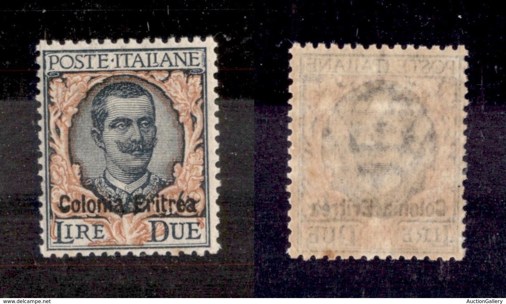 COLONIE - Eritrea - 1925 - 2 Lire (95) - Molto Ben Centrato - Gomma Integra - Other & Unclassified