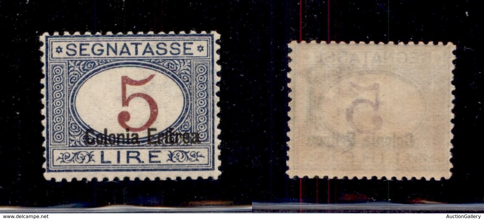 COLONIE - Eritrea - 1920 - 5 Lire (23) - Gomma Integra (1.450+) - Other & Unclassified