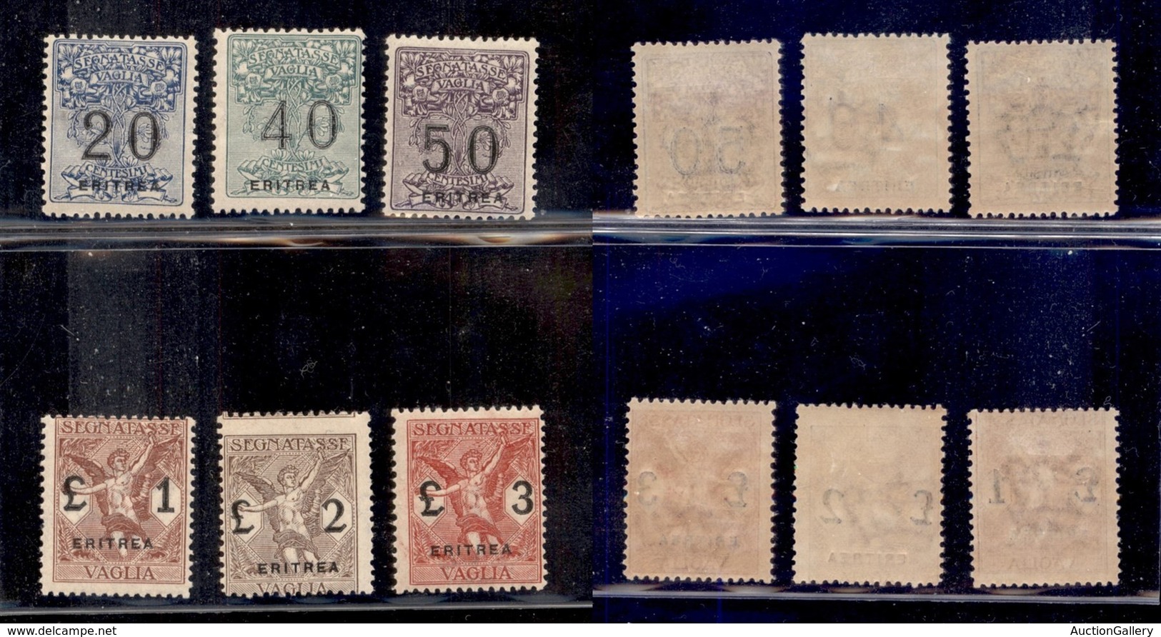 COLONIE - Eritrea - 1924 - Segnatasse Vaglia (1/6) - Serie Completa - Gomma Originale (450) - Other & Unclassified