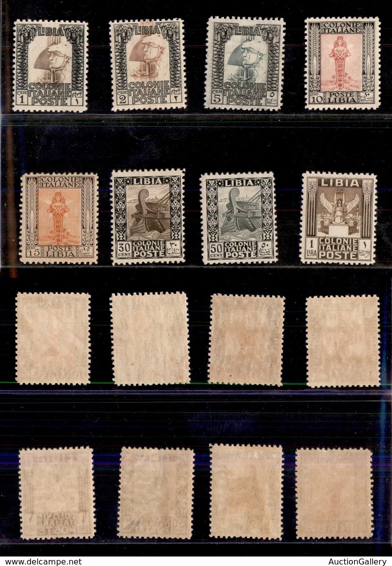 COLONIE - Libia - 1926/1930 - Pittorica (58/65 - Dentellati 11) - Serie Completa - Gomma Integra - Cert. AG (12.000) - Other & Unclassified