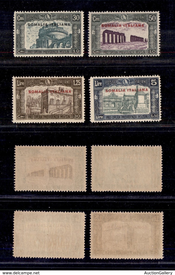 COLONIE - Somalia - 1930 - Milizia (140/143) - Serie Completa - Gomma Integra (900) - Other & Unclassified