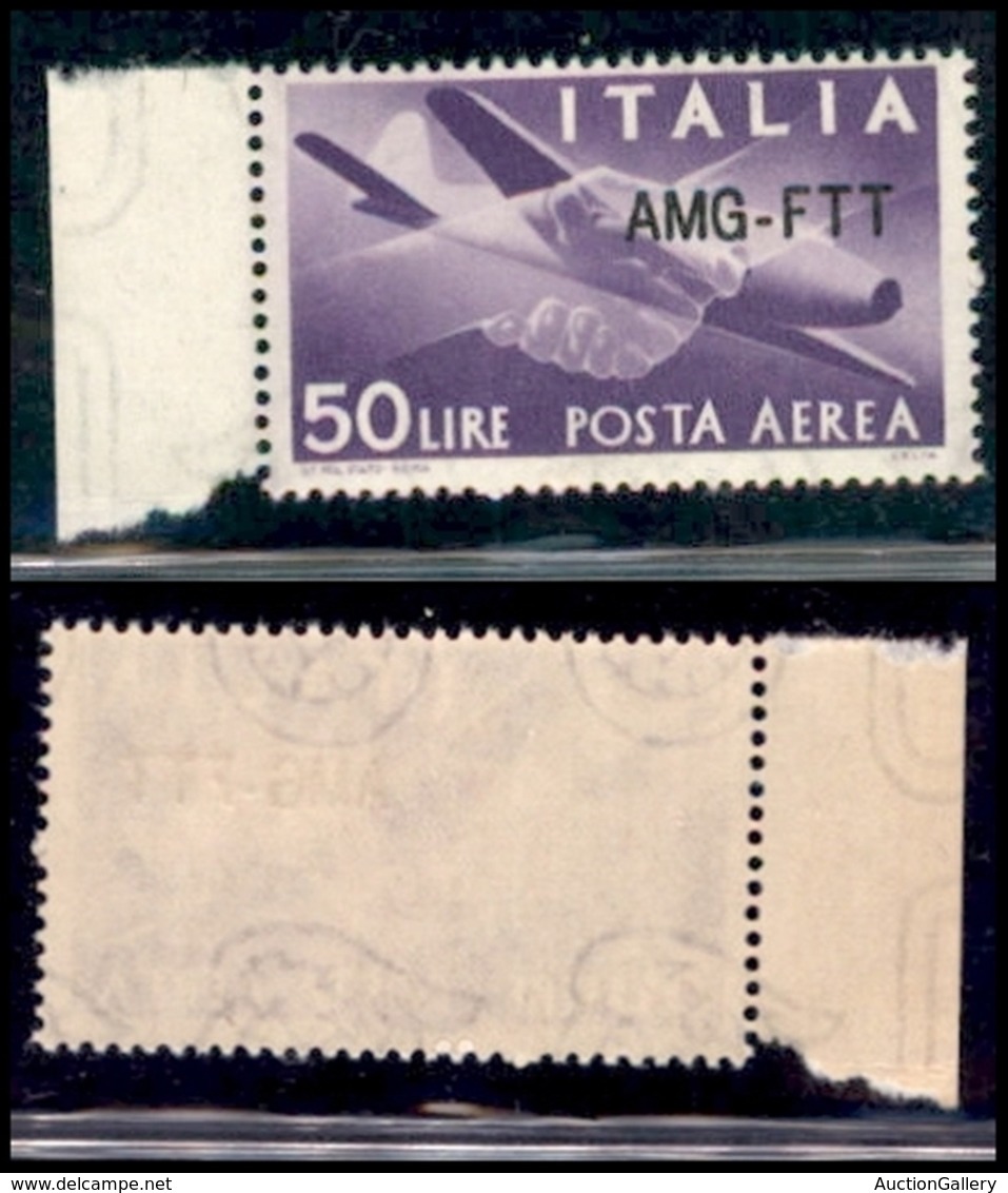 TRIESTE  - Trieste AMG FTT - 1954 - 50 Lire (22A) Con Soprastampa Diversa - Gomma Integra (500) - Otros & Sin Clasificación
