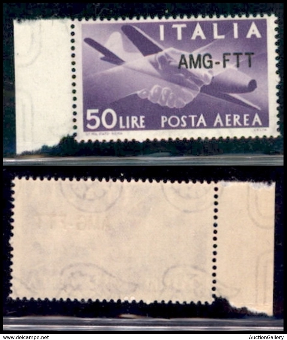 TRIESTE  - Trieste AMG FTT - 1954 - 50 Lire (22A) Con Soprastampa Diversa - Gomma Integra (500) - Autres & Non Classés