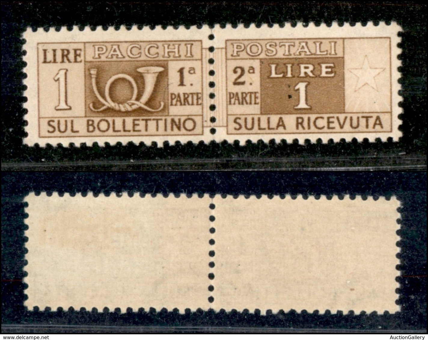 TRIESTE  - Trieste AMG FTT - 1947 - 1 Lira (1 - Varietà) Con Soprastampa A Secco (albino) Fortemente Impressa - Gomma Or - Autres & Non Classés