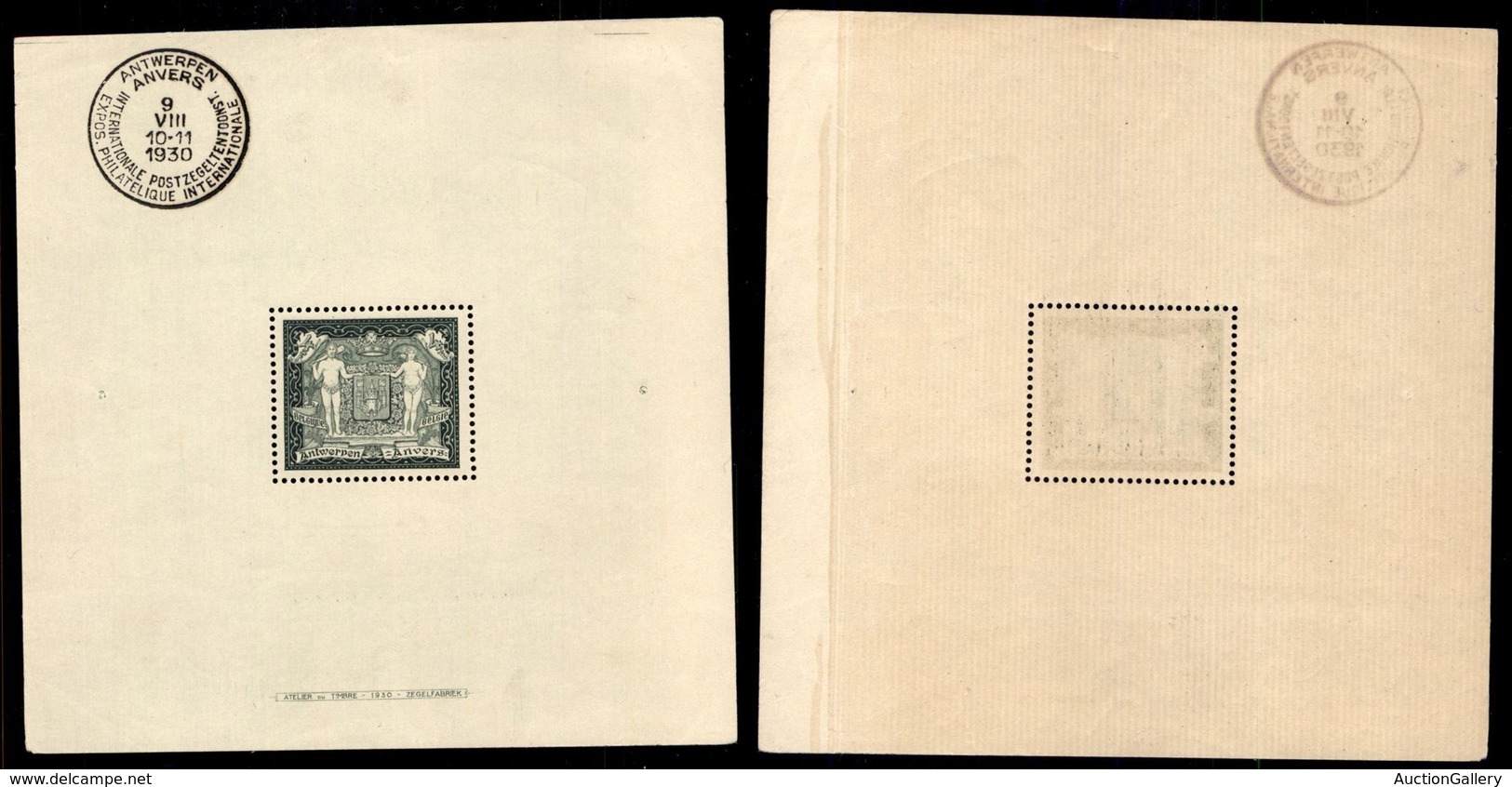 BELGIO - 1930 - Foglietto Esposizione Filatelica Anversa (block 1) - Gomma Integra (750) - Other & Unclassified