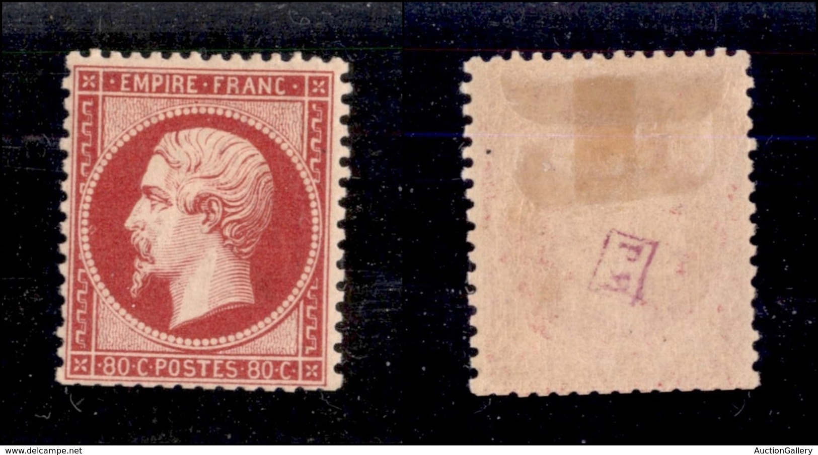 FRANCIA - 1862 - 80 Cent (23) - Gomma Originale - Other & Unclassified