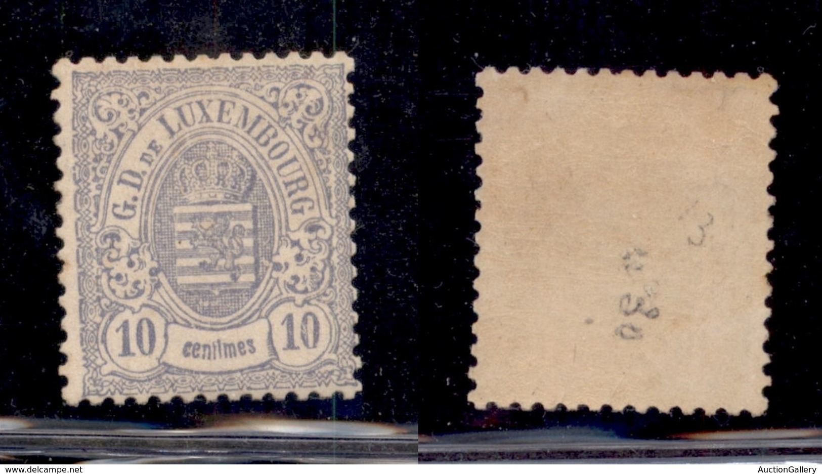 LUSSEMBURGO - 1875 - 10 Cent Stemma (31) - Dentellato 13 - Gomma Originale - Other & Unclassified