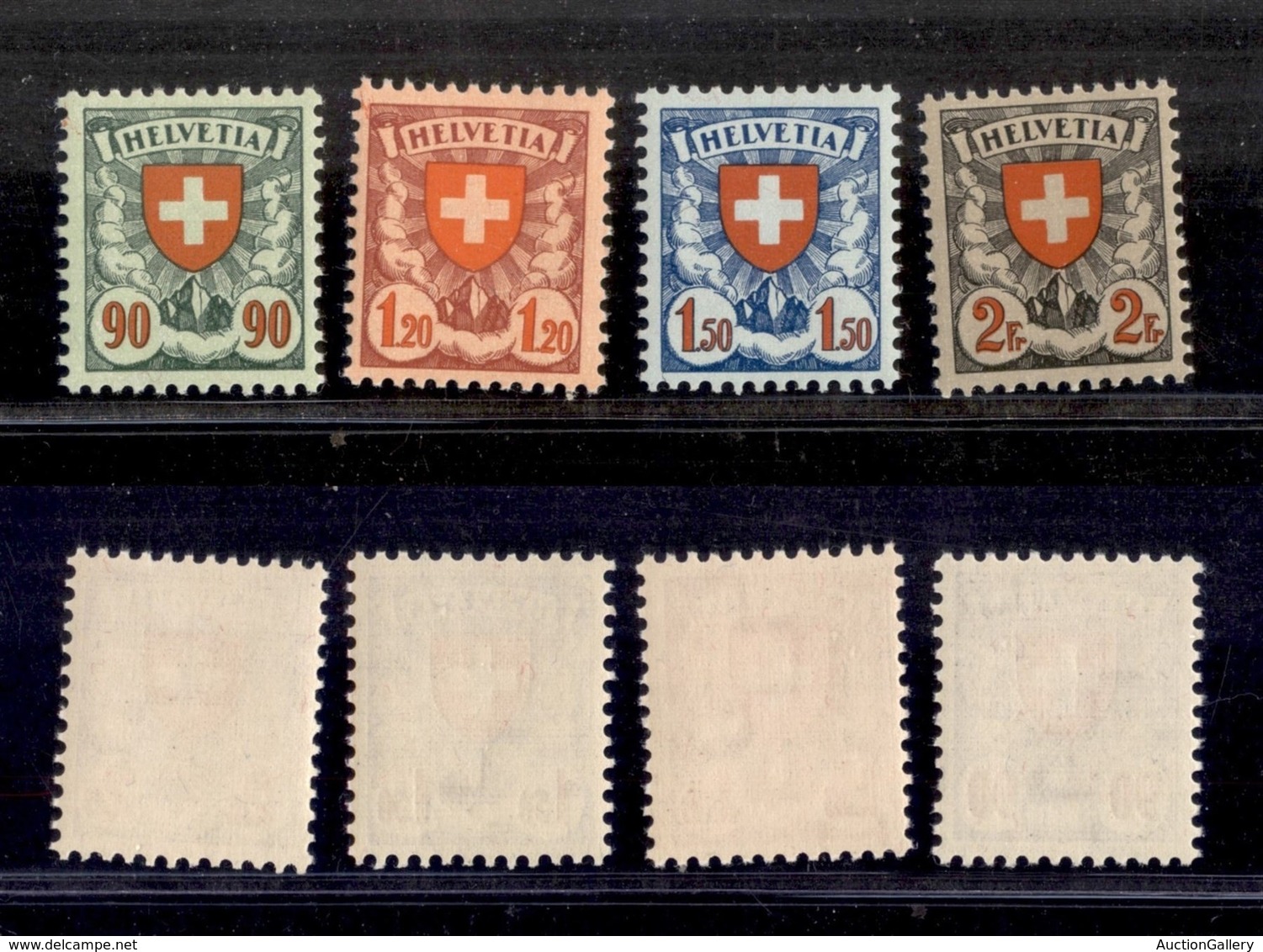 SVIZZERA - 1933/1934 - Croce E Scudo (Unificato 208/211) - Serie Completa - Gomma Integra - Other & Unclassified