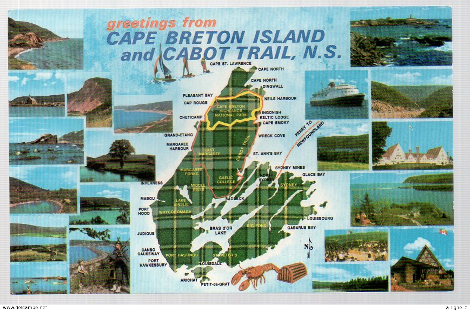 REF 373 : CPA CANADA Map Of Cape Breton Nova Scotia - Cape Breton