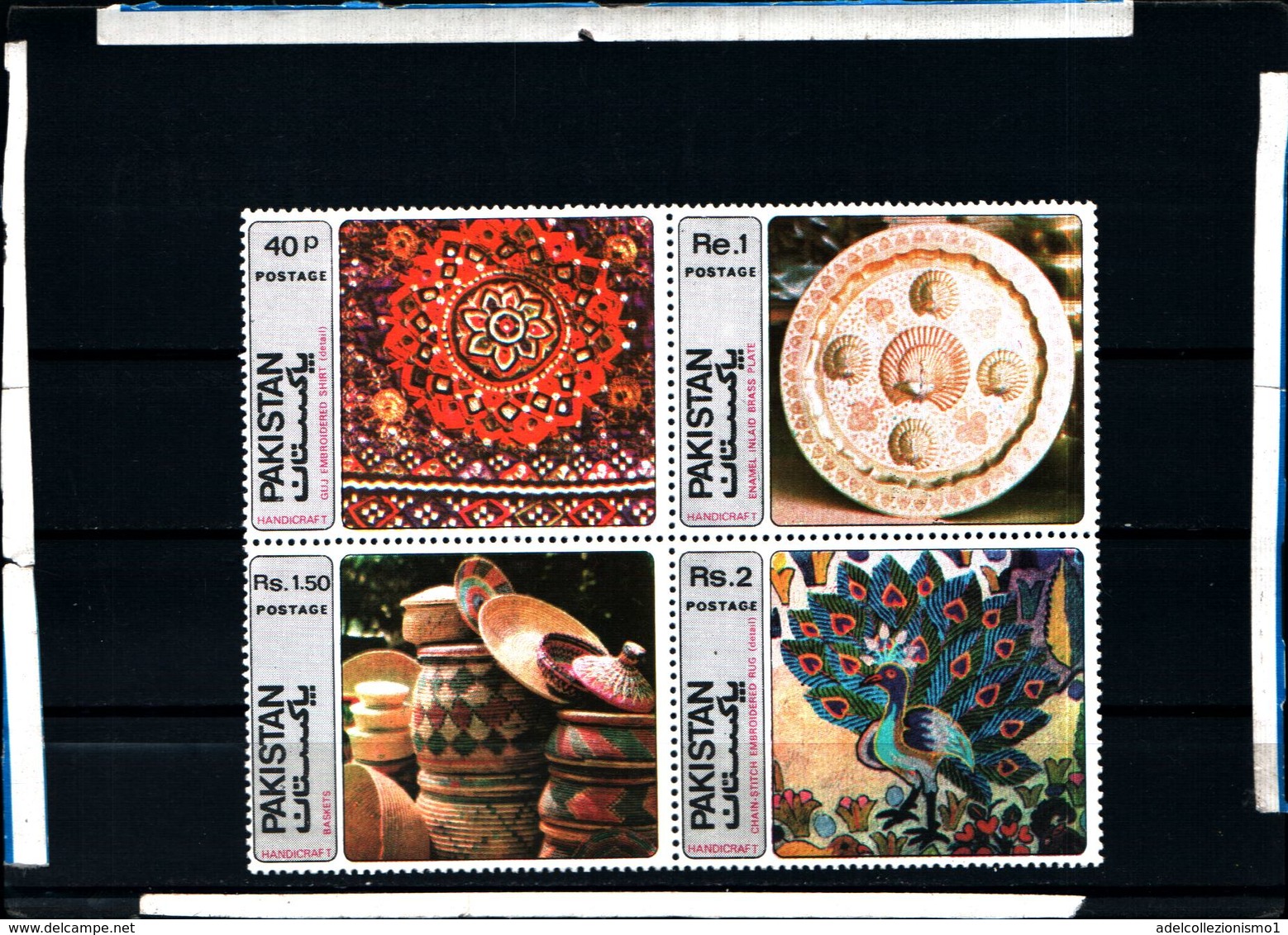 6476B)  Pakistan 491-494 Quartina SEIE COMPLETA -1979 Arte-MNH** - Pakistan