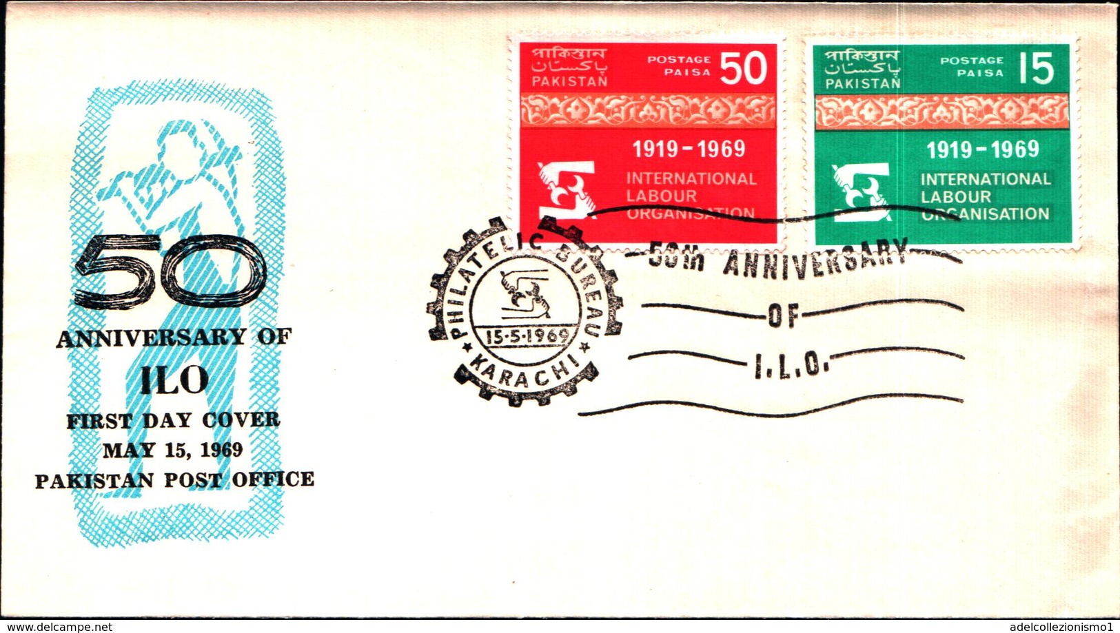 6478B)  Pakistan FDC 1969 Organizzazione Internazionale Del Lavoro - Pakistan