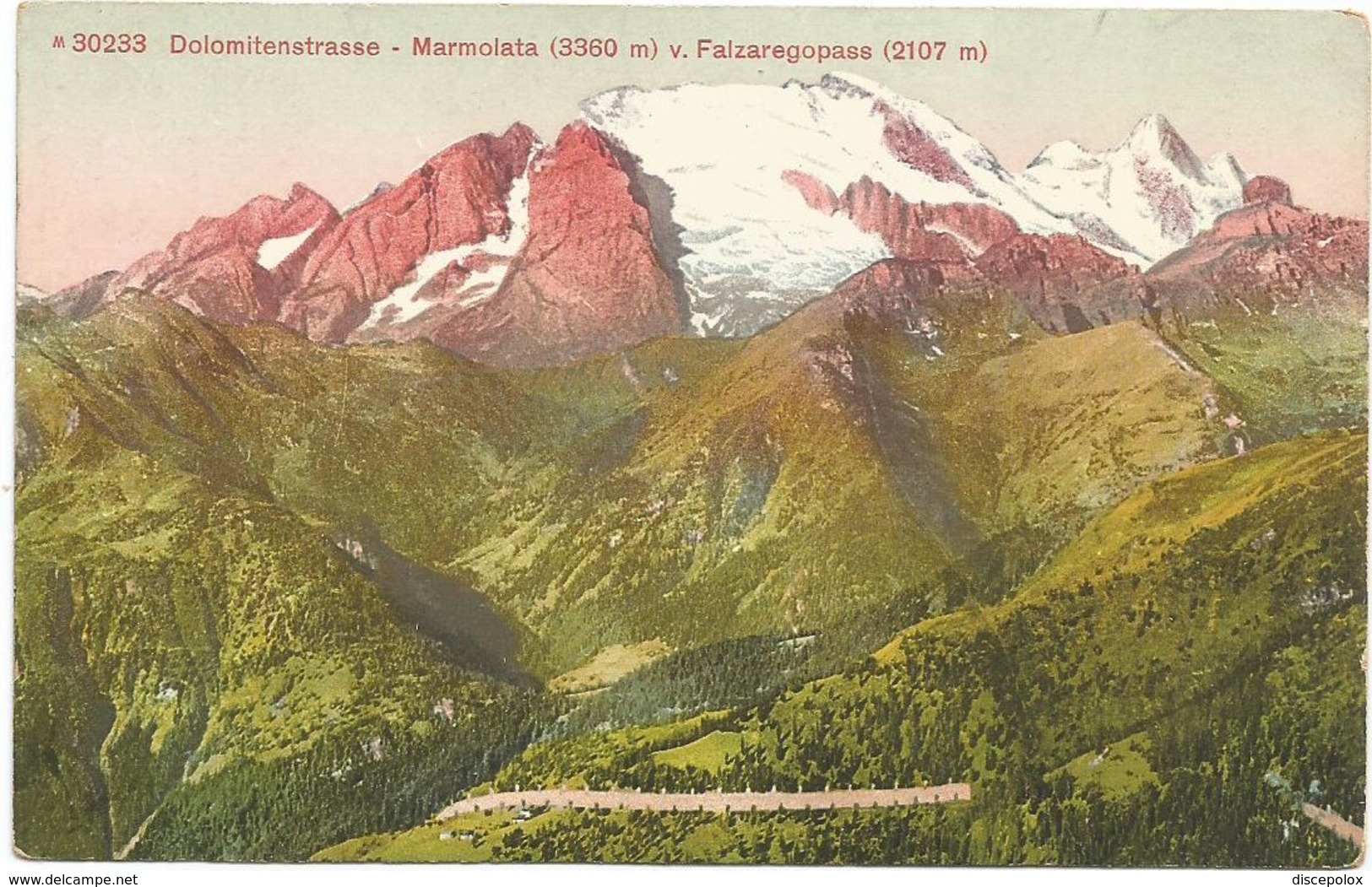 W4151 Strada Delle Dolomiti Dolomitenstrasse (Belluno) - Marmolada - Passo Falzarego Falzaregopass / Non Viaggiata - Altri & Non Classificati