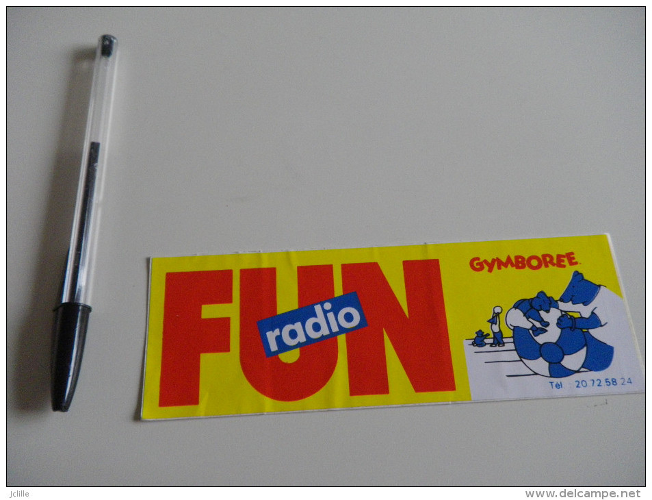 Autocollant - RADIO FM  - FUN GYMBOREE  - Ours - Autocollants