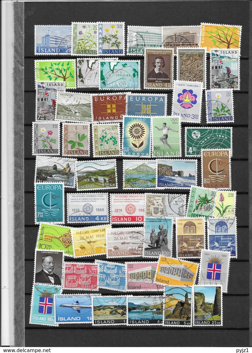 Iceland Used Collection (7 Scans) - Sammlungen (ohne Album)