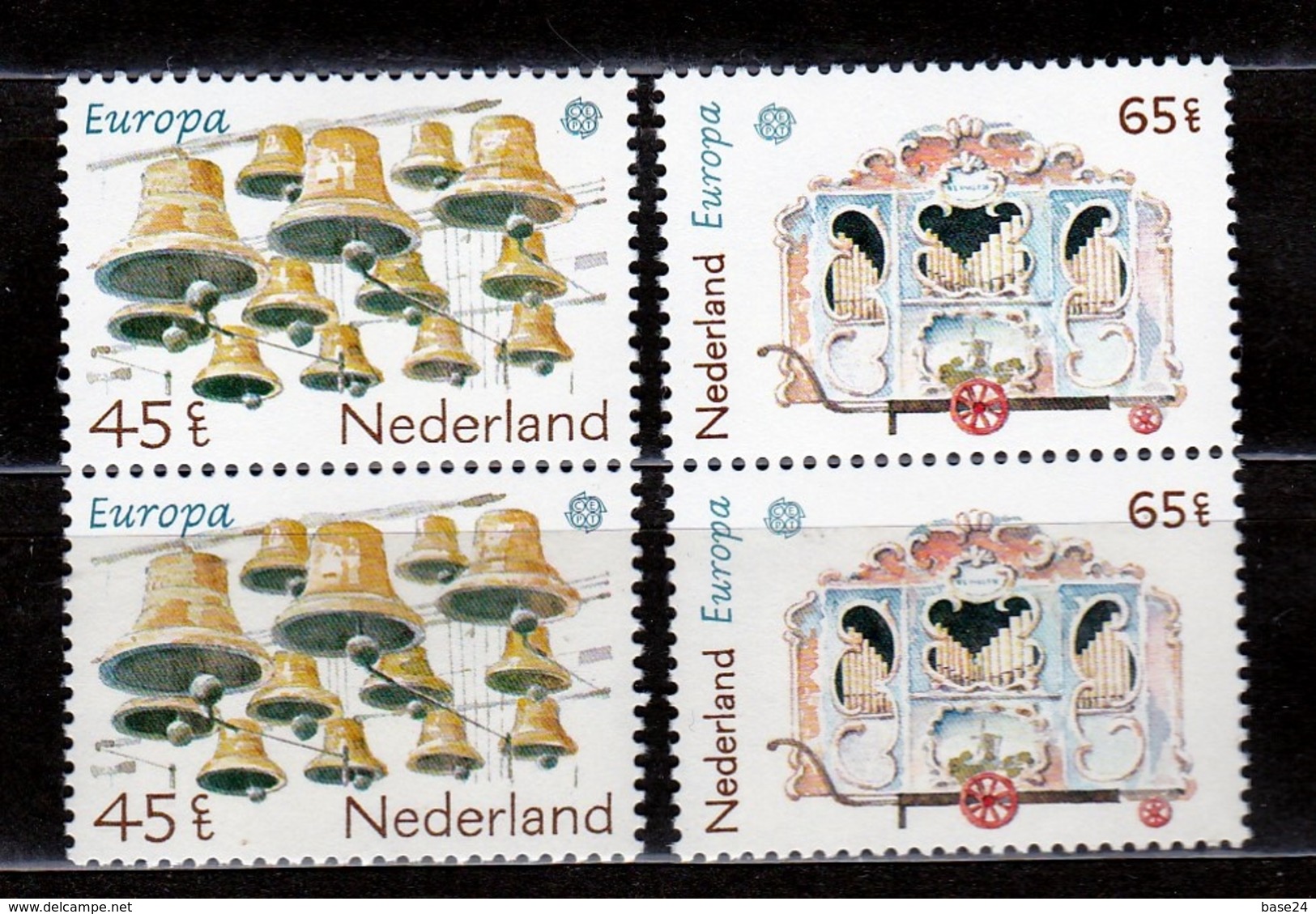 1981 Olanda Holland Nederland EUROPA CEPT EUROPE 2 Serie Di 2v. Coppia MNH** - 1981