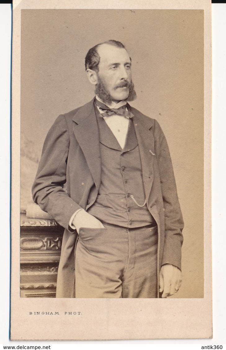 Photographie Ancienne XIXe CDV Portrait D'un Homme Photographe BINGHAM à Paris - Old (before 1900)