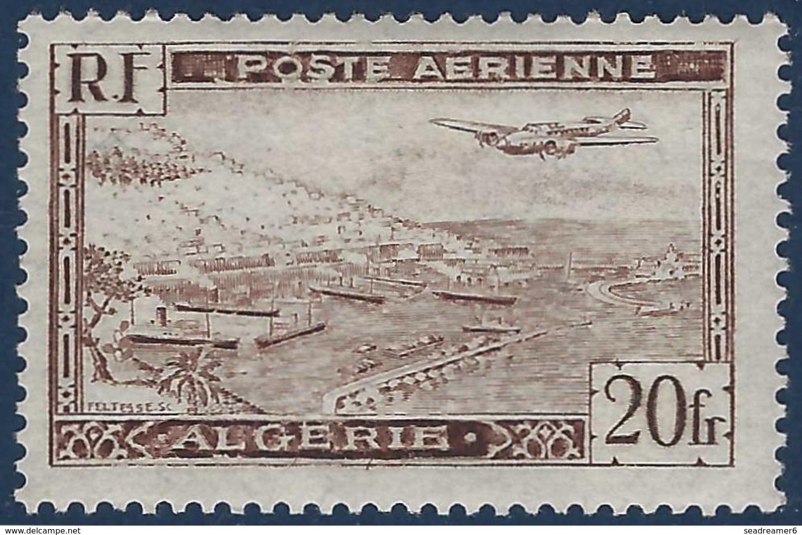 France Colonies Algerie PA N°4A* Type II TTB - Poste Aérienne