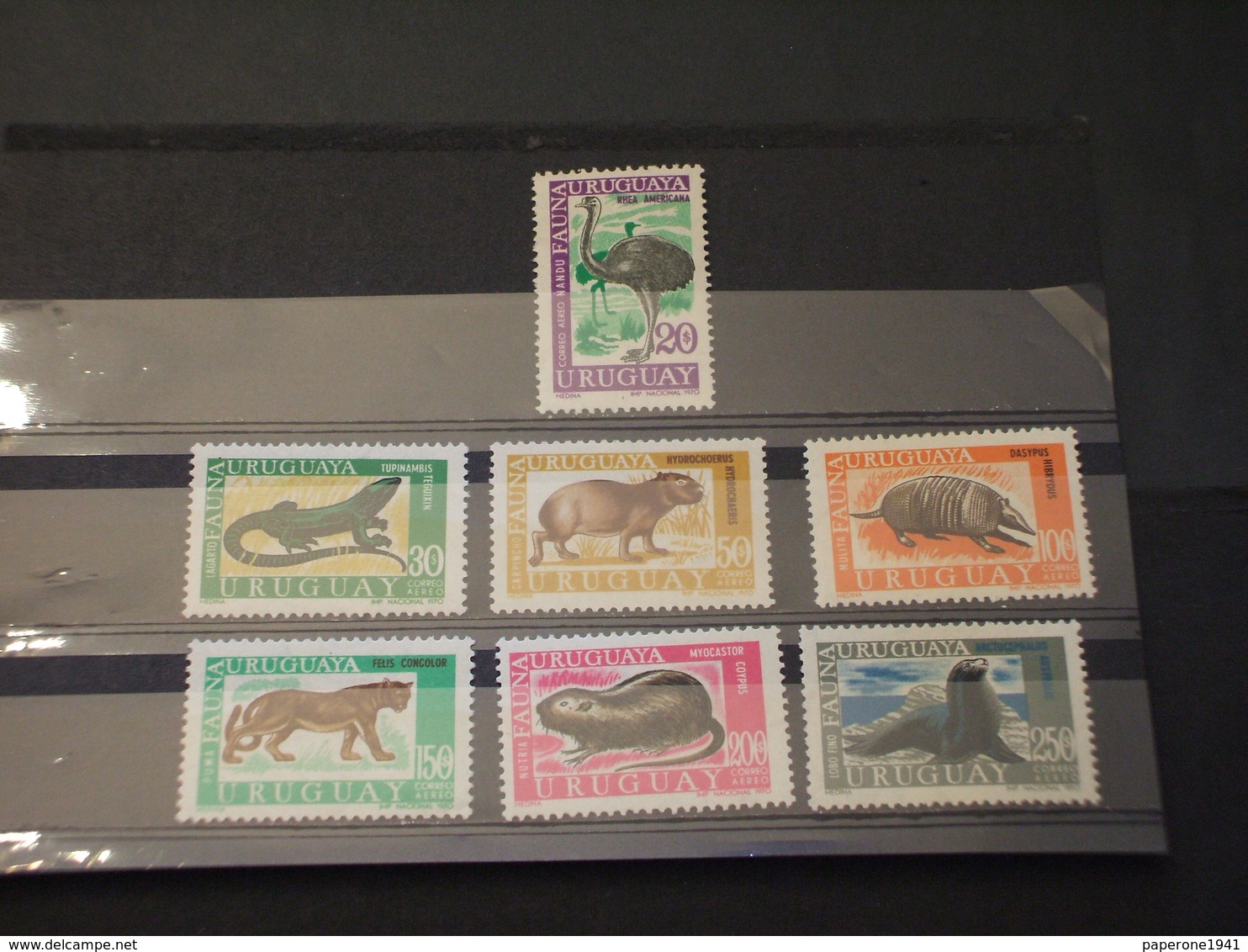 URUGUAY - P.A. 1970 FAUNA 6 + 1 VALORI - NUOVI(++) - Uruguay