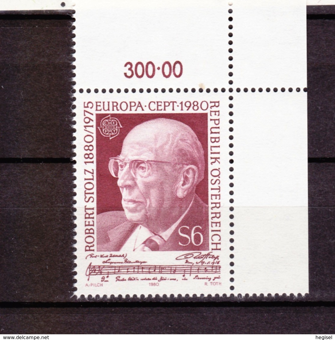 1980, Österreich, "Robert Stolz Zum 100. Geburtstag", CEPT - Europamarke, Postfrisch - 1980