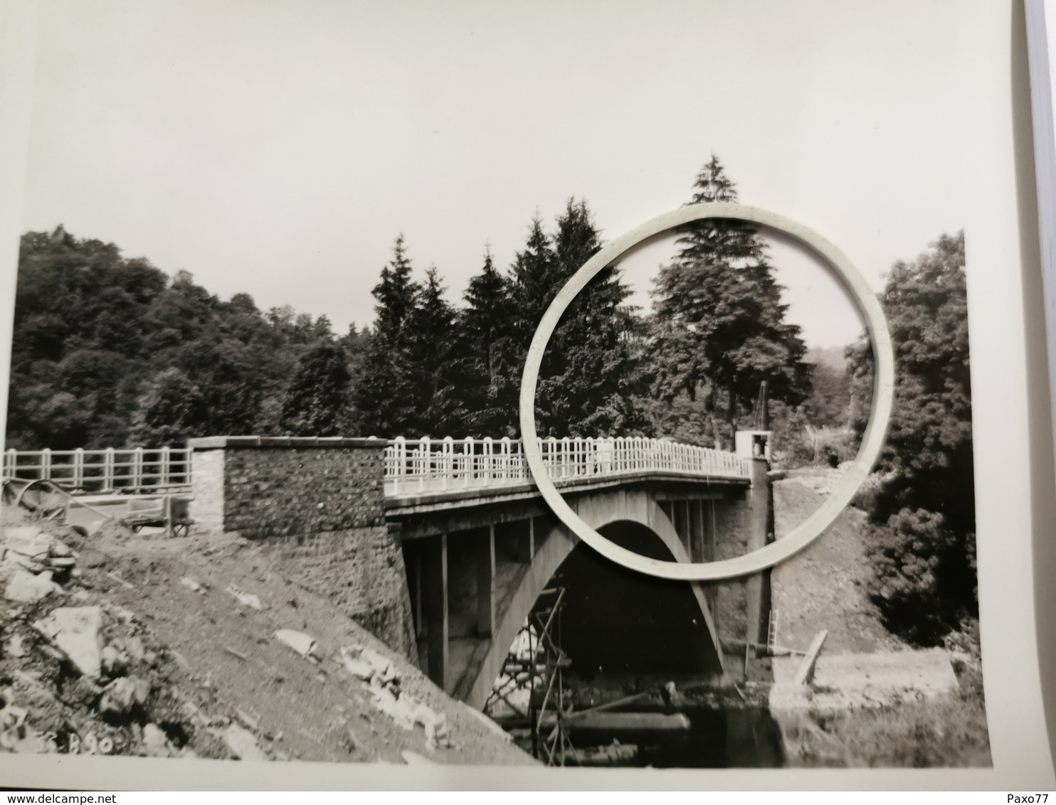 Photo Original 1951 , Coques-Herbeumont Pont S / La Semois - Herbeumont