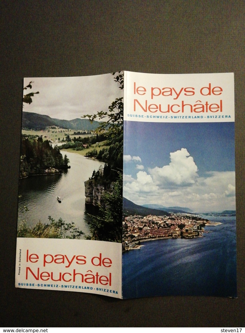 SUISSE - SCHWEIZ-SWITZERLAND - SVIZZERA / LE PAYS DE NEUCHÂTEL - Dépliants Touristiques