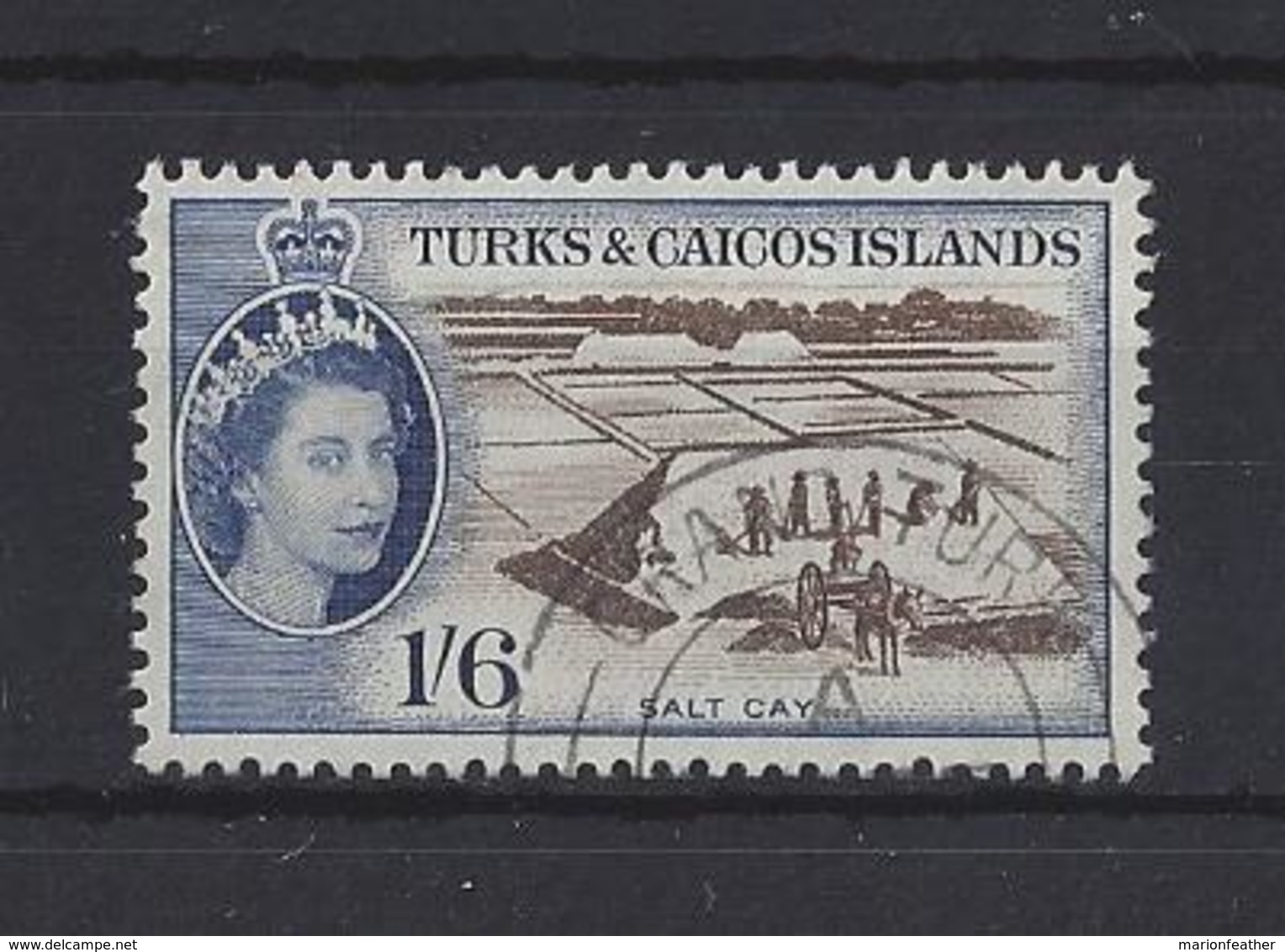 TURKS AND CAICOS Is...QUEEN ELIZABETH II.(1952-NOW)...1/6......SG247......(CAT £19..)..CDS....VFU.. - Turks E Caicos