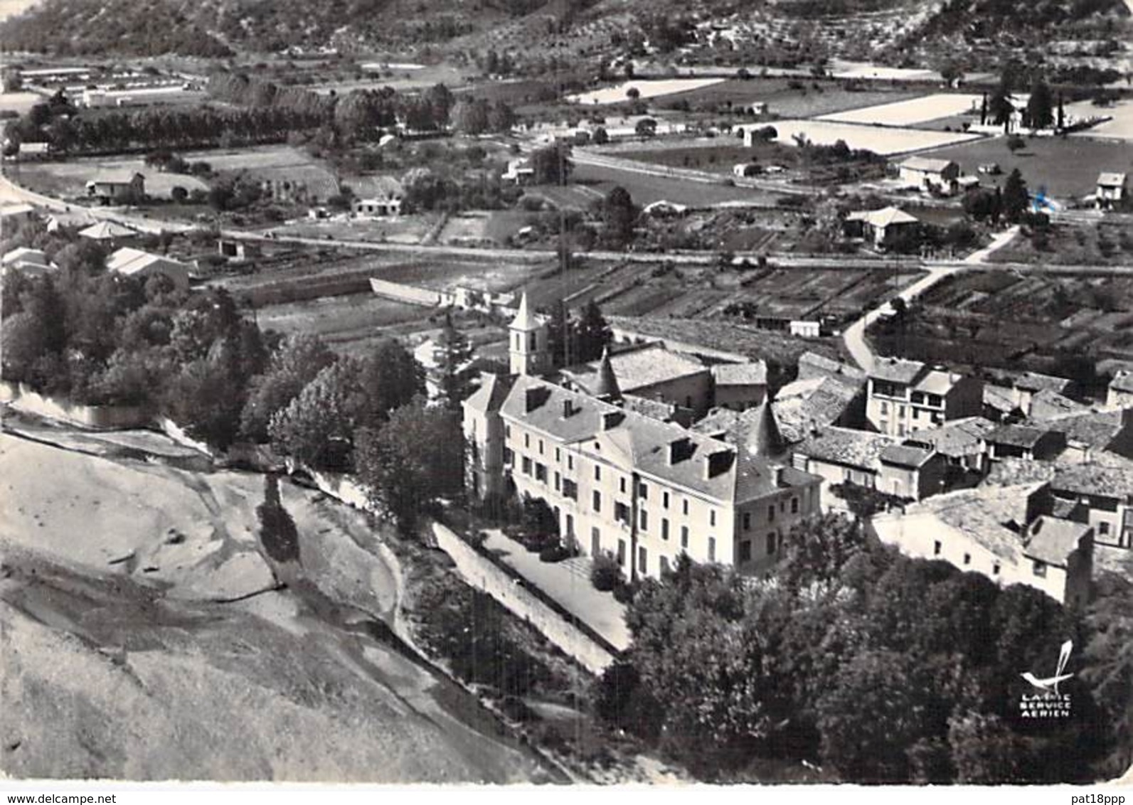 04 - MALAJAI : Le Chateau Au Bord De La Béone - CPSM Dentelée Noir Blanc Grand Format 1958 - Alpes De Haute Provence - Other & Unclassified