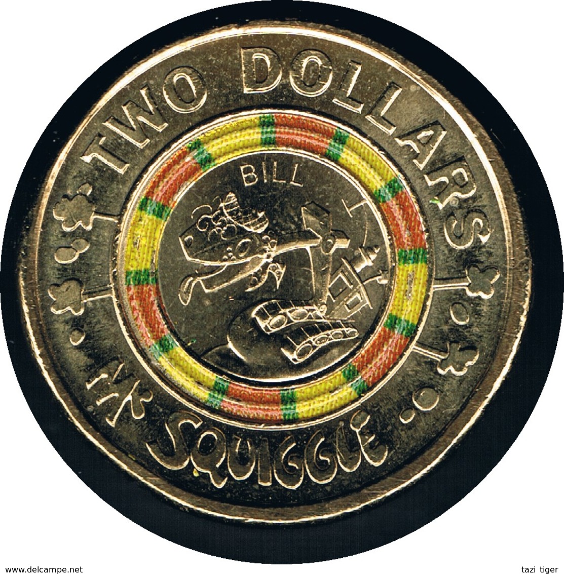 AUSTRALIA • 2019 • $2 • Mr Squiggle • Set Of 4 • Coloured Coins In Coin Holder - Other & Unclassified