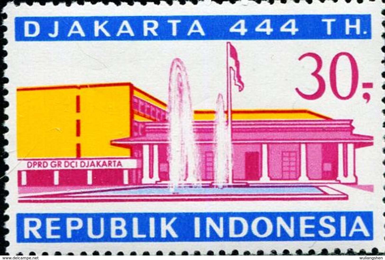 ID0600 Indonesia 1971 Jakarta Architecture 1V - Indonesia