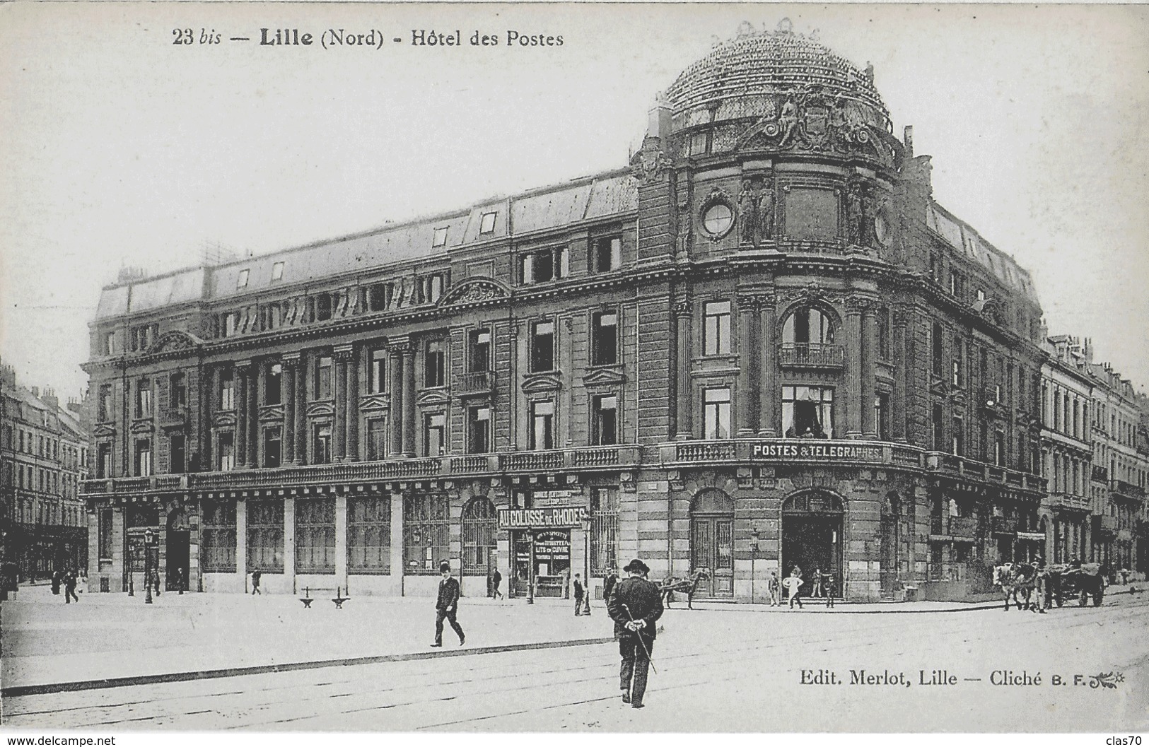 LILLE - HOTEL DES POSTES - BIEN ANIMEE - VERS 1900 - Lille