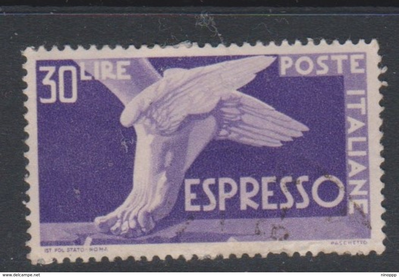 Italy E 29 1945-52  Special Delivery Stamp,30 Lire Violet,used - Express/pneumatic Mail