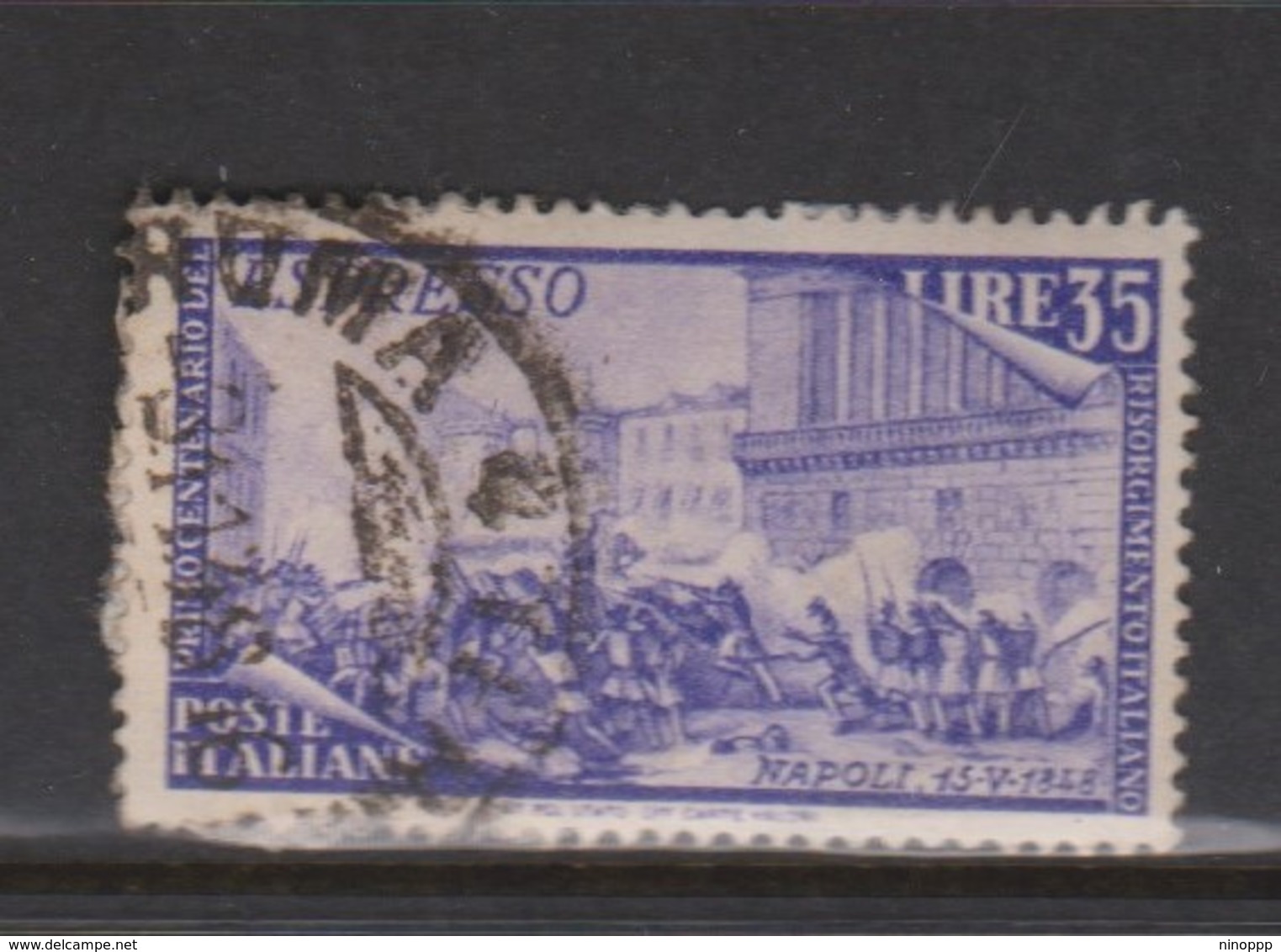 Italy E 32 1945-52  Special Delivery Stamp 1948 Centenary Of The Risorgimento,35 Lire,used - Express/pneumatic Mail