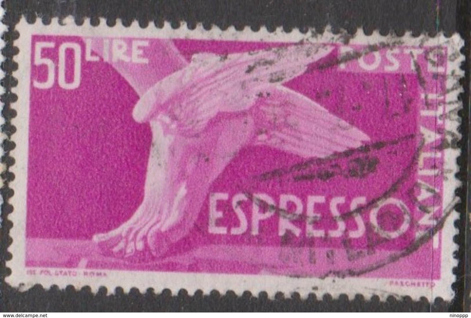 Italy E 33 1955  Special Delivery Stamp,5 Lire Pinkrose,mint Hinged - Express/pneumatic Mail