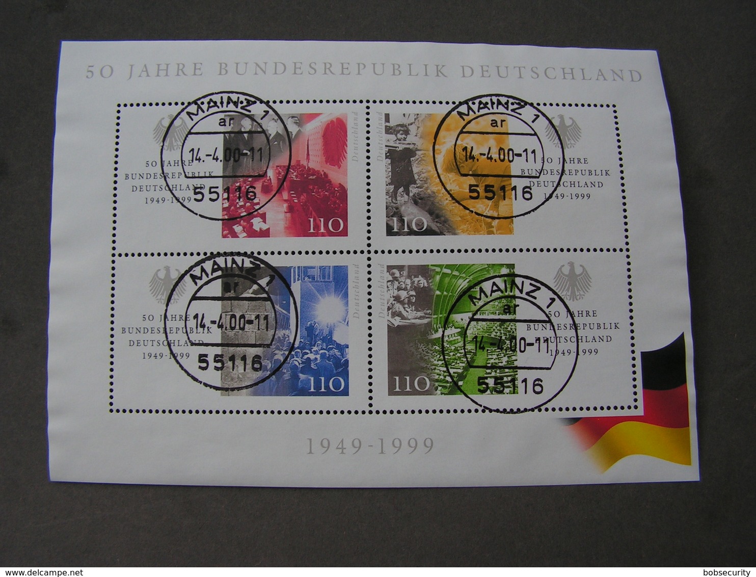 BRD 1999 Bl.49 Mit Tagesstempel Mainz - Sonstige & Ohne Zuordnung