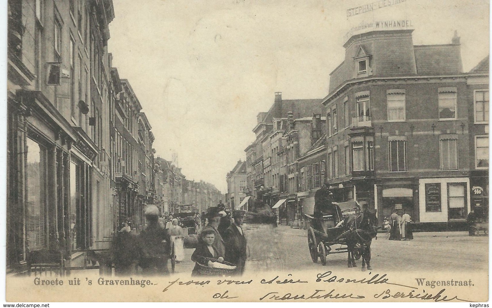 Groete Uit 'S GRAVENHAGE : Wagenstraat - RARE VARIANTE - Cachet De La Poste 1902 - Den Haag ('s-Gravenhage)
