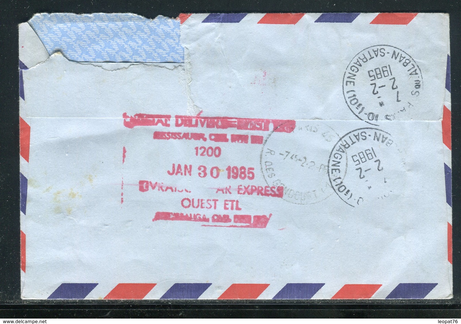 Canada - Enveloppe En Exprès De Vancouver Pour La France En 1985  - Réf AT 188 - Lettres & Documents