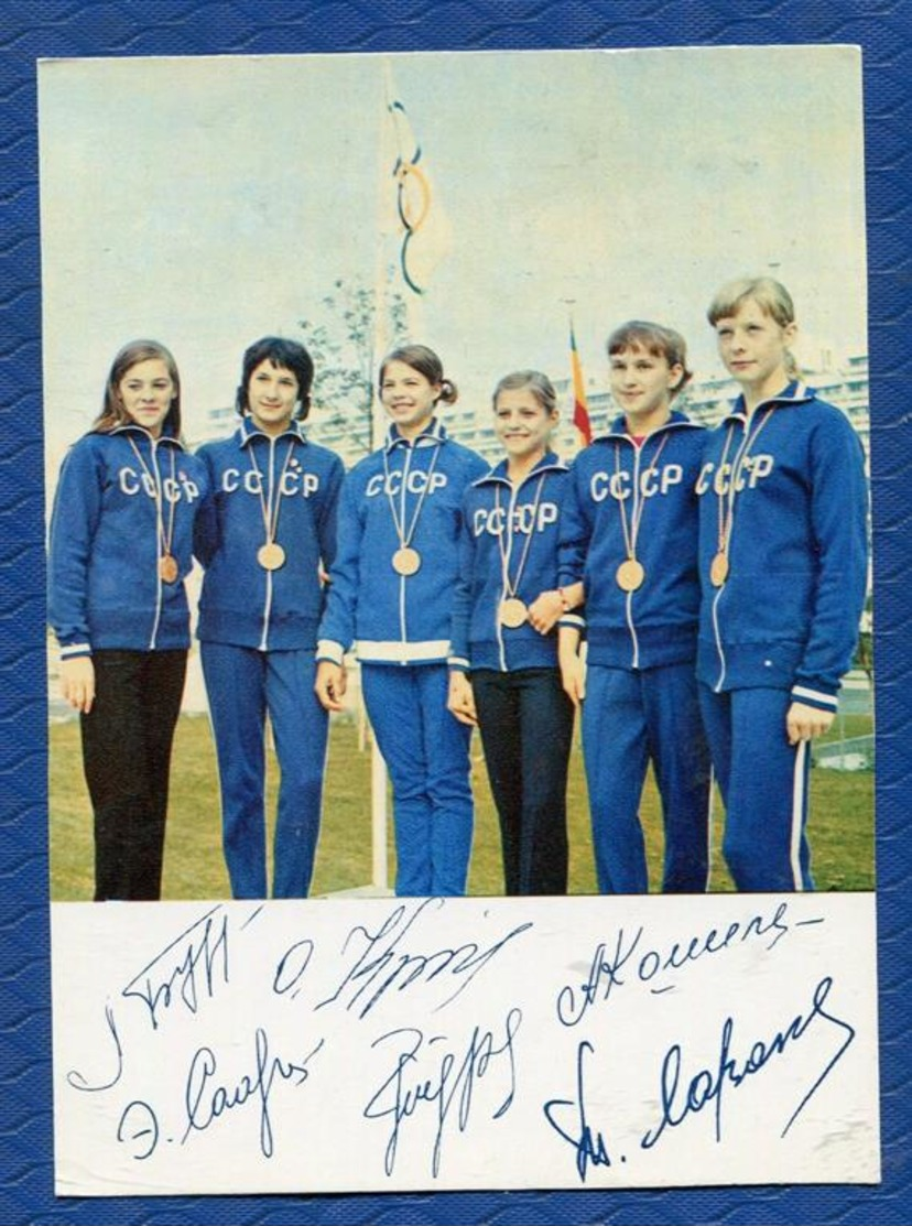 Lyudmila Turishcheva Lyubov Burda Elvira Saadi Olga Korbut Antonina Koshel - Ginnastica