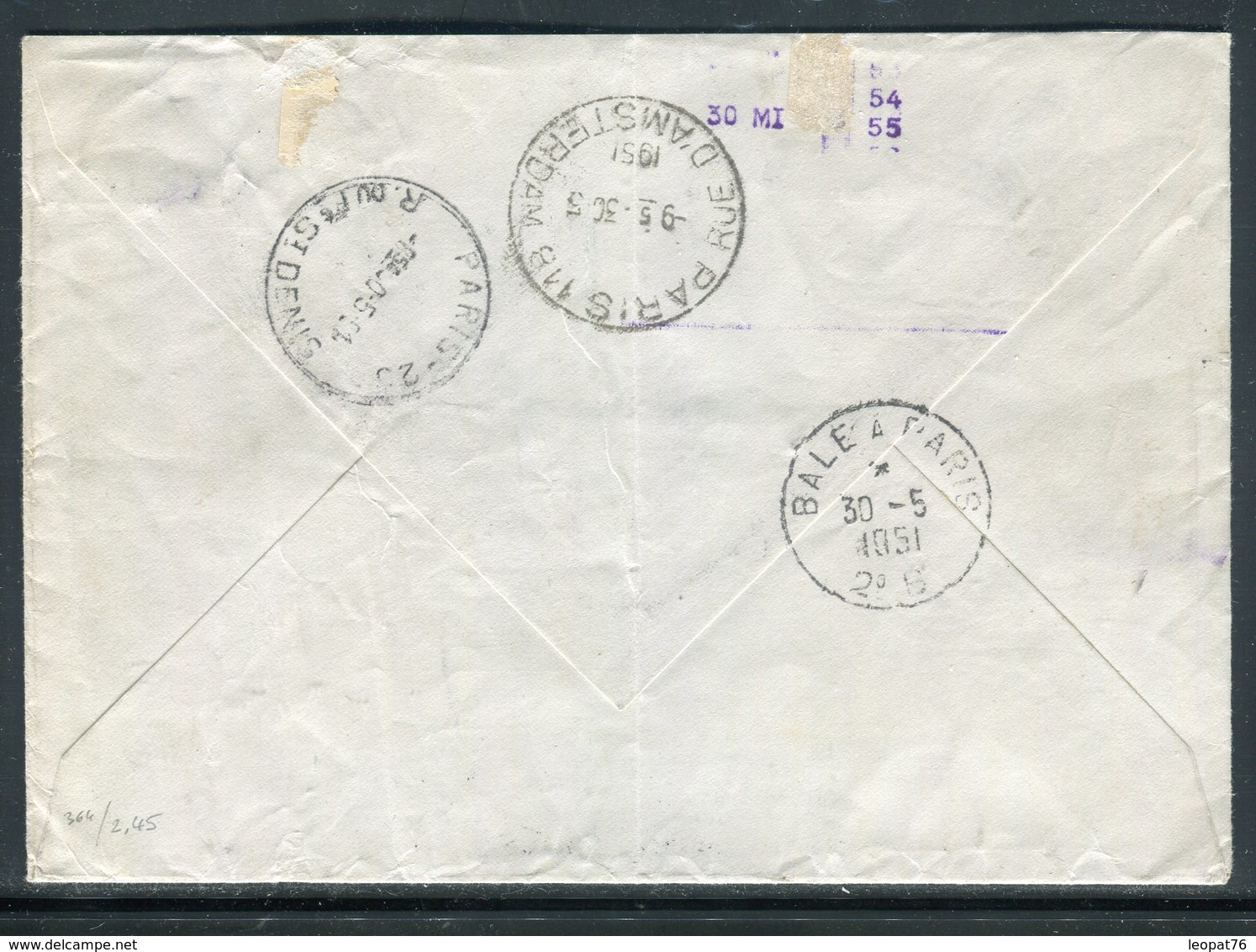 Suisse - Enveloppe En Exprès De Zurich Pour La France En 1951 - Réf AT 214 - Marcophilie