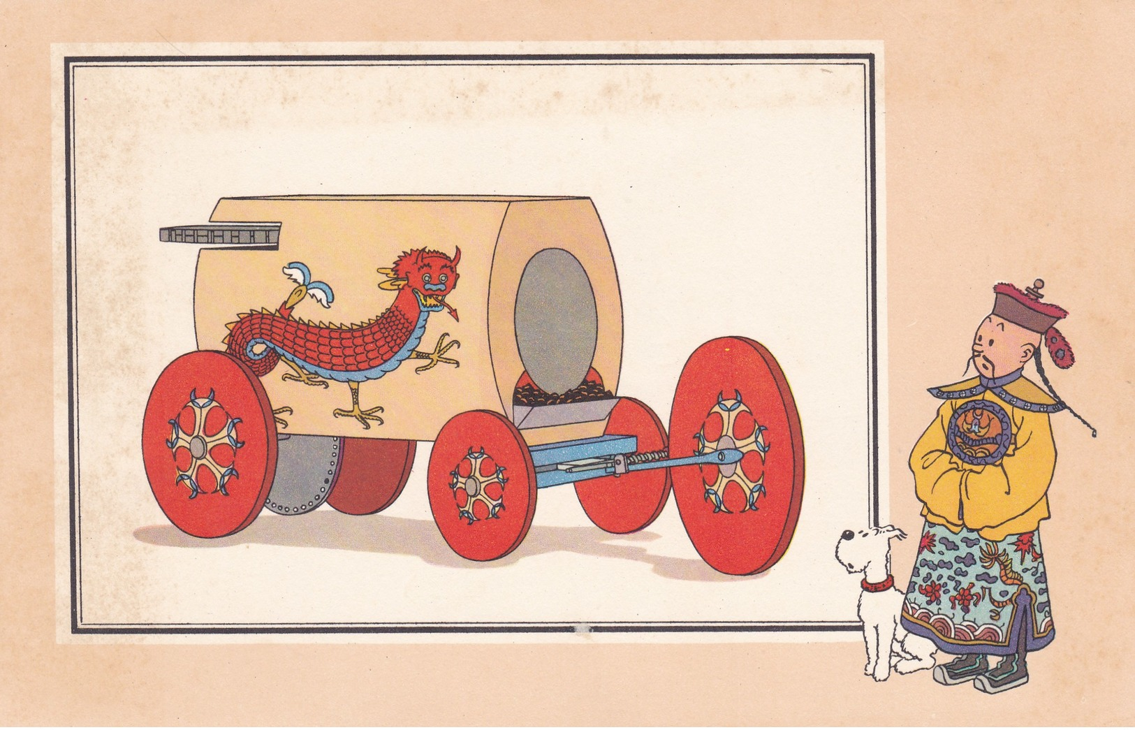 HERGE,TINTIN,voir Et Savoir 5 IMAGES AUTOMOBILE 12,5 X 19,5 Cm ( Lot 127) - Autres & Non Classés