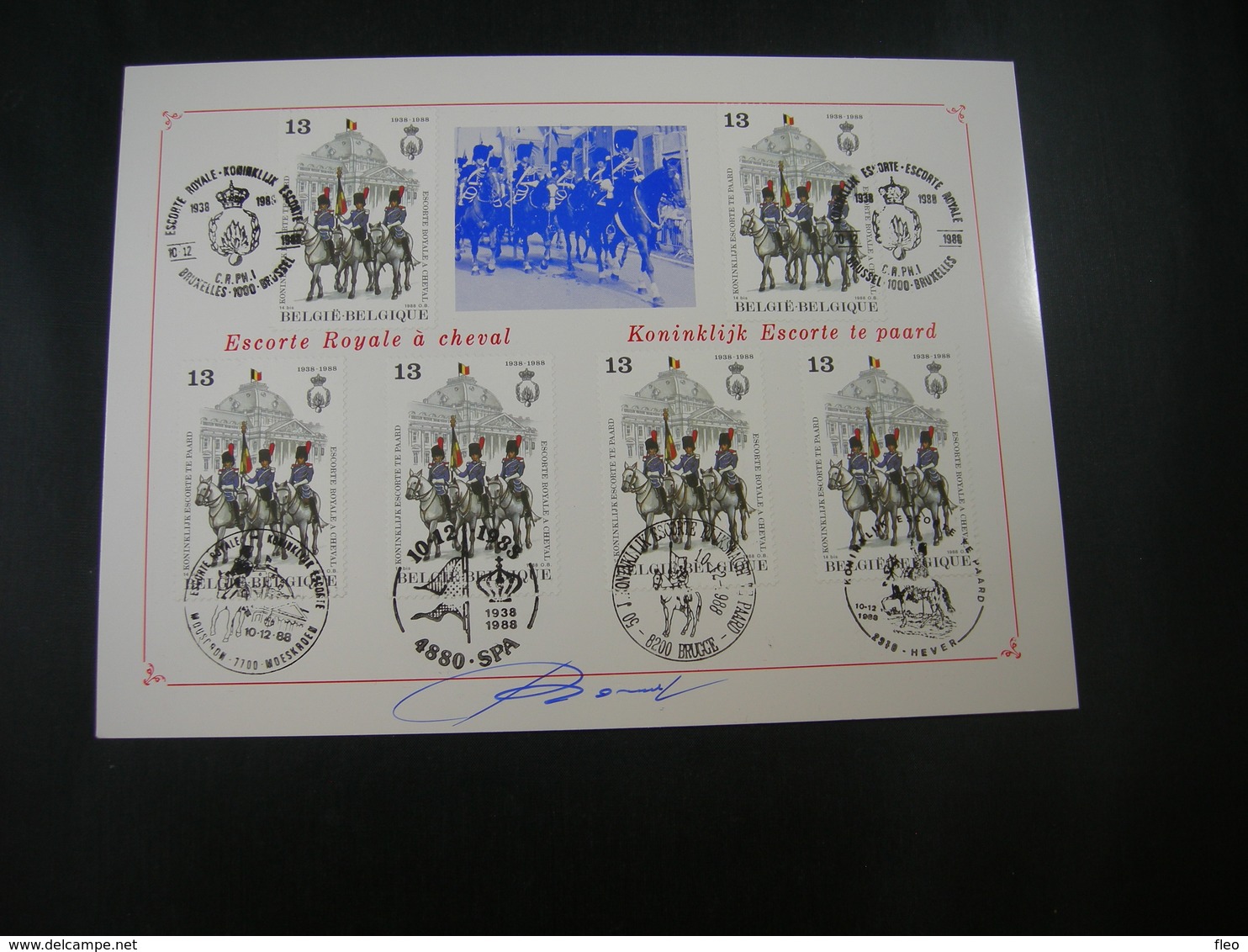 BELG.1988 2308 FDC Filatelic Card : " Koninklijk Escorte Te Paard / L'escorte Royal A Cheval " - 1981-1990