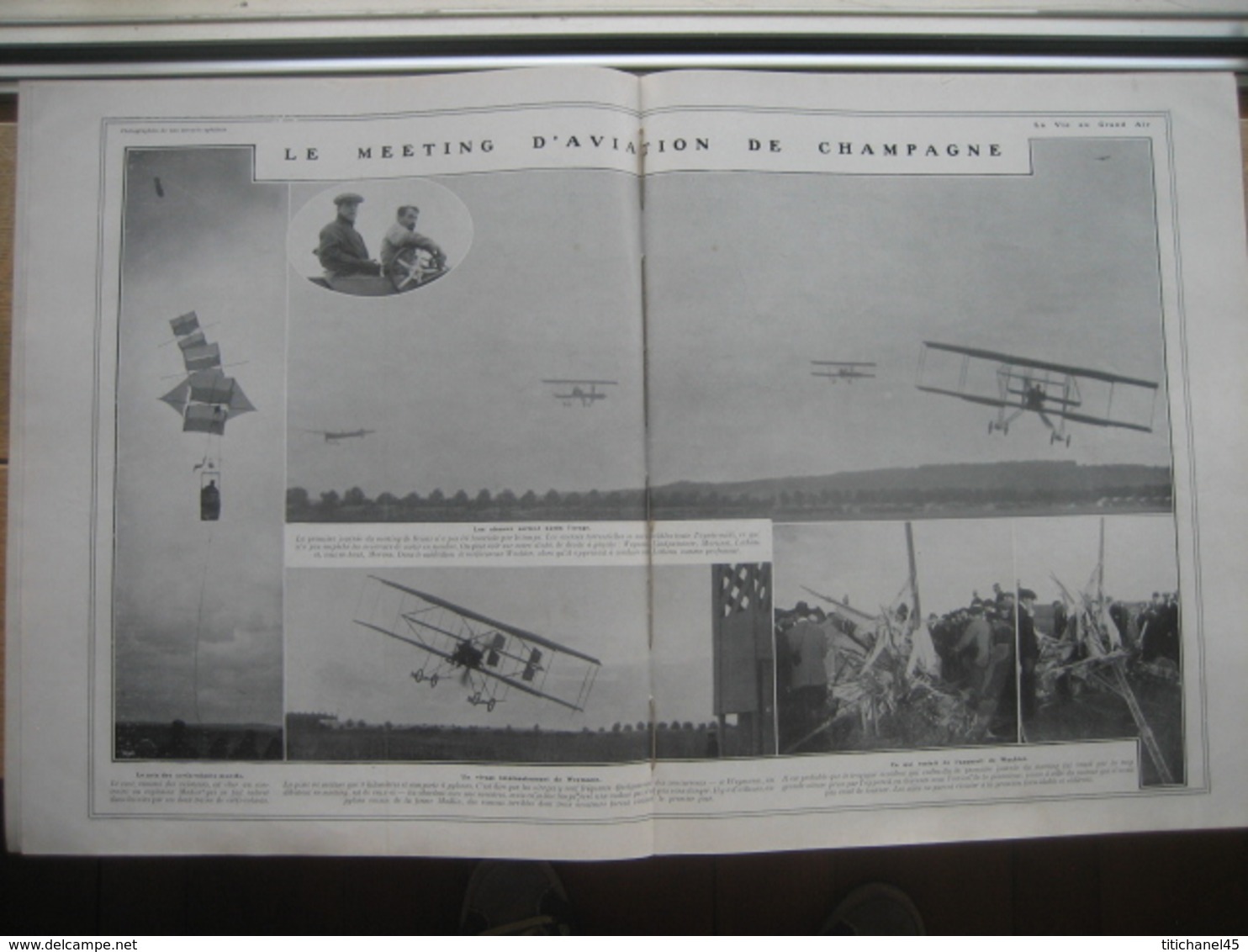 1910 AVIATION : MEETING DE REIMS : WACHTER/GRD PRIX AERO-CLUB/GRD PRIX CYCLISTE : SERES-PARENT-DUPRE-DE MAYER-RUTT