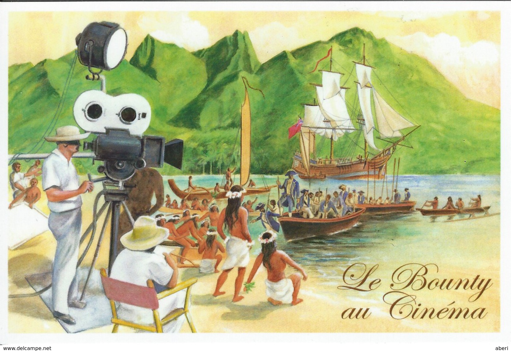 13060  PAP - Le BOUNTY Au Cinéma POLYNÉSIE - TAHITI  2016 - Lettres & Documents