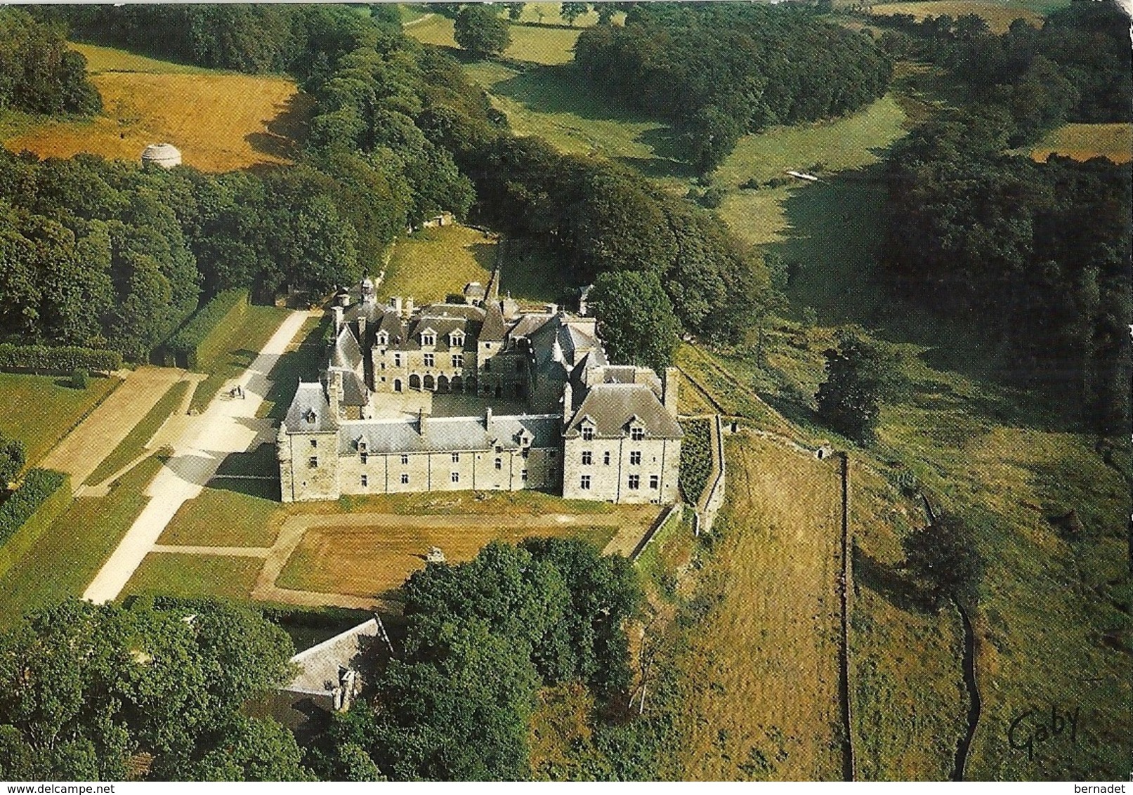 22 .. CHATEAU DE ROSANBO EN LANVELLEC ... VUE AERIENNE .. 1966 - Lanvellec