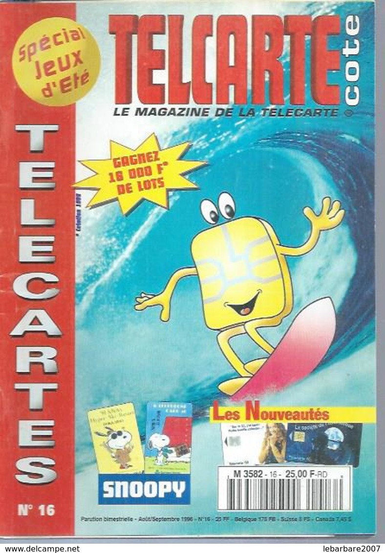 TELECARTES - COTE N° 16  - 1996 - Livres & CDs