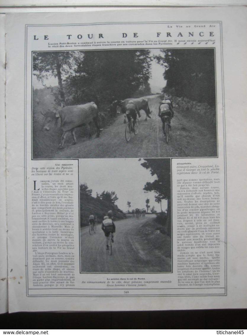 1910 TOUR DE FRANCE :ALBINI-CRUCHON-LAPIZE-GARRIGOU-CRUPPELAND-CHAMPIONNAT DU MONDE:FRIOL-RUTT-MEYER-PARENT-VANDERSTUYFT - 1900 - 1949