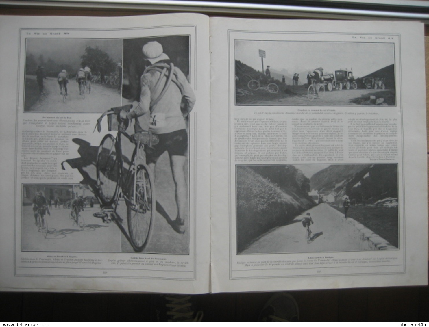 1910 TOUR DE FRANCE :ALBINI-CRUCHON-LAPIZE-GARRIGOU-CRUPPELAND-CHAMPIONNAT DU MONDE:FRIOL-RUTT-MEYER-PARENT-VANDERSTUYFT