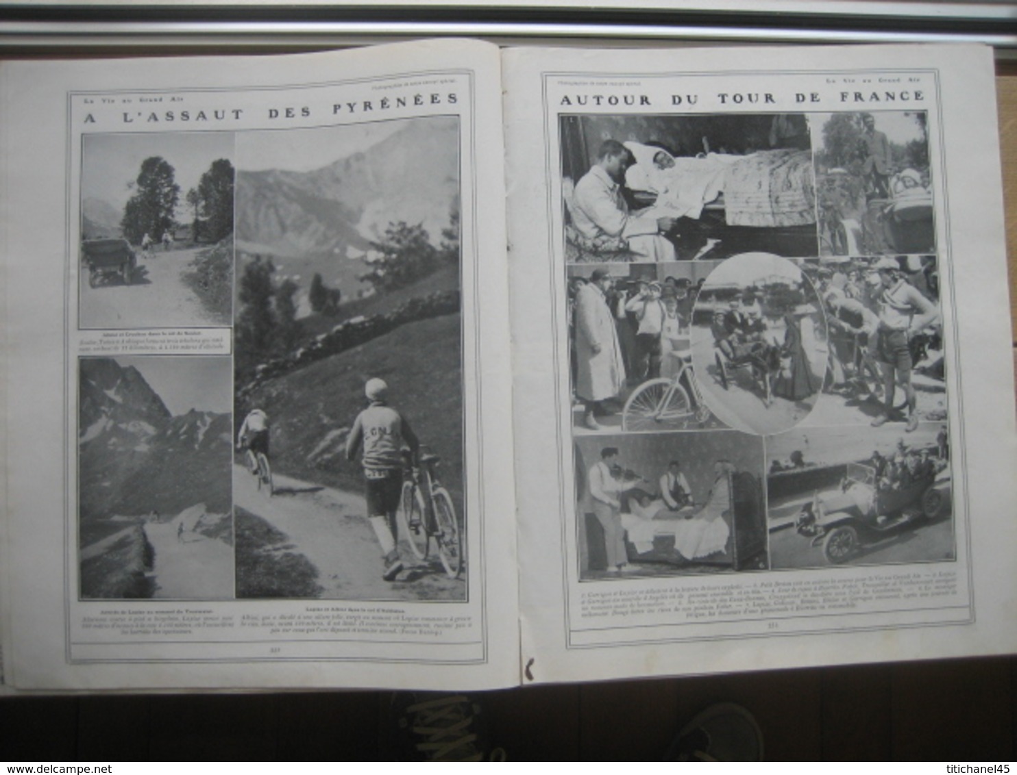 1910 TOUR DE FRANCE :ALBINI-CRUCHON-LAPIZE-GARRIGOU-CRUPPELAND-CHAMPIONNAT DU MONDE:FRIOL-RUTT-MEYER-PARENT-VANDERSTUYFT